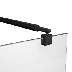 Ścianka prysznicowa walk-in 90x195cm czarna SP030 MAYON SEVANTE
