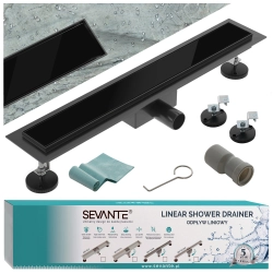 Odpływ liniowy 60 cm czarny...