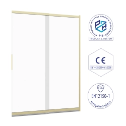 Parawan nawannowy przesuwny dwuczęściowy 80x150cm złoty PN032 MITIS SEVANTE