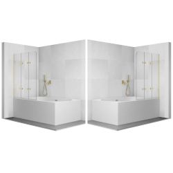 Parawan nawannowy składany trzyczęściowy 120x140cm złoty PN031 SATIS SEVANTE