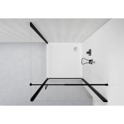 Wspornik do kabiny prostopadły regulowany 77,5-113cm BLACK WS020 SEVANTE