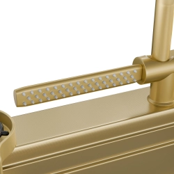 Zlewozmywak kuchenny wielofunkcyjny 75x46 cm złoty ZK009 SEVANTE