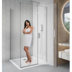 Kabina prysznicowa prostokątna 100x80cm chrom ze wspornikiem KB091 ROSA SEVANTE