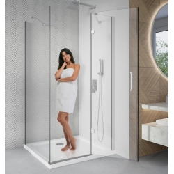 Kabina prysznicowa prostokątna 120x90cm chrom ze wspornikami KB093 ROSA SEVANTE