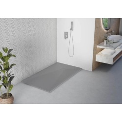 Brodzik prysznicowy prostokątny 140X70cm szary z syfonem BR113 STONE SEVANTE