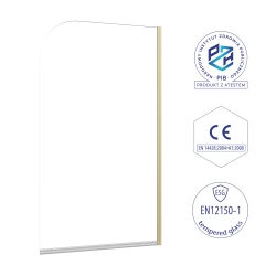 Parawan nawannowy składany jednoczęściowy 70x140cm złoty PN034 MERU SEVANTE