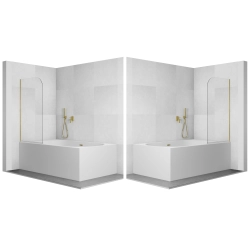 Parawan nawannowy składany jednoczęściowy 80x140cm złoty PN035 MERU SEVANTE