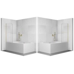 Parawan nawannowy składany jednoczęściowy z wieszakiem 80x140cm złoty PN038 SALIX SEVANTE