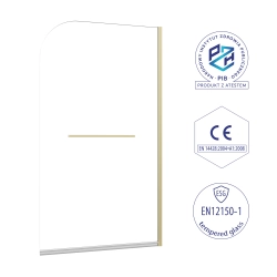Parawan nawannowy składany jednoczęściowy z wieszakiem 100x140cm złoty PN039 SALIX SEVANTE