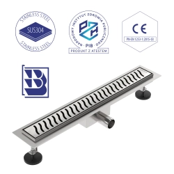 Odpływ liniowy obrotowy 120 cm inox OL030 FLAT SEVANTE