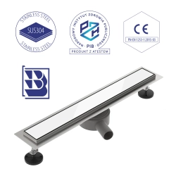 Odpływ liniowy obrotowy 50 cm inox OL024 FLAT SEVANTE