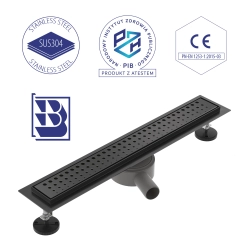 Odpływ liniowy obrotowy 100 cm czarny OL022 FLAT SEVANTE