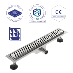 Odpływ liniowy 120 cm inox OL016 FLAT SEVANTE