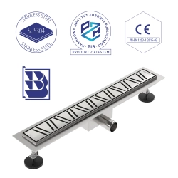 Odpływ liniowy 80 cm inox OL012 FLAT SEVANTE