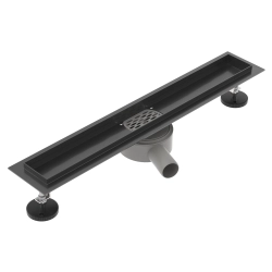 Korpus odpływu liniowego obrotowy 80 cm czarny OL020 FLAT SEVANTE