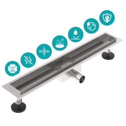 Korpus odpływu liniowego 70 cm inox OL011 FLAT SEVANTE