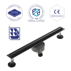 Odpływ liniowy obrotowy 100 cm czarny OL036 SLIM SEVANTE