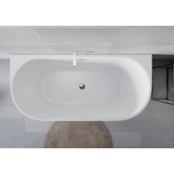 Wanna wolnostojąca owalna z syfonem 150x75x58cm LOGE WW025 SEVANTE