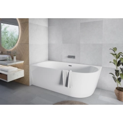Wanna wolnostojąca owalna lewa z syfonem 150x75x58cm DIONE WW026 SEVANTE