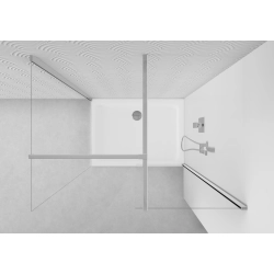 Wspornik do kabiny krzyżowy 60x80cm CHROME WS013 SEVANTE