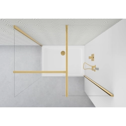 Wspornik do kabiny krzyżowy 60x80cm GOLD WS015 SEVANTE