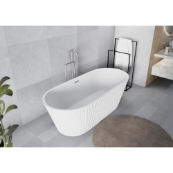 Wanna wolnostojąca ryflowana uniwersalna z syfonem 170x75x56 cm DOLCE WW30 SEVANTE