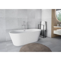 Wanna wolnostojąca ryflowana uniwersalna z syfonem 170x75x56 cm DOLCE WW30 SEVANTE