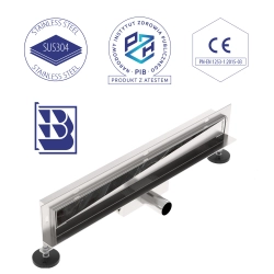 Odpływ liniowy ścienny 80 cm inox OL075 WALL SEVANTE