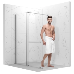 Ścianka prysznicowa walk-in 100x195cm chrom...