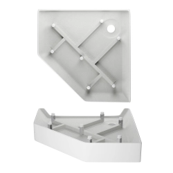 Brodzik prysznicowy pięciokątny 100x100cm biały z syfonem BR148 COMFORT SEVANTE
