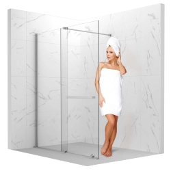 Ścianka prysznicowa walk-in 100x195cm chrom SP040 ERIS SEVANTE