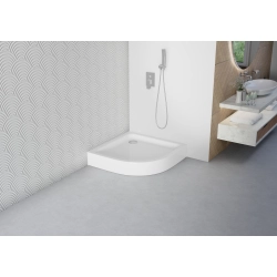 Brodzik prysznicowy półokrągły 90x90cm biały z syfonem BR154 COMFORT SEVANTE