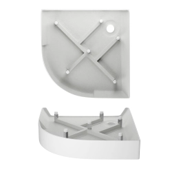 Brodzik prysznicowy półokrągły 100x100cm biały z syfonem BR155 COMFORT SEVANTE