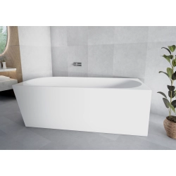 Wanna wolnostojąca ryflowana lewostronna z syfonem 170x80x58 cm BELLAGIO WW029 SEVANTE