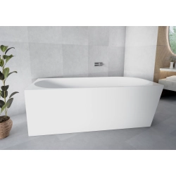 Wanna wolnostojąca ryflowana prawostronna z syfonem 170x80x58 cm BELLAGIO WW031 SEVANTE