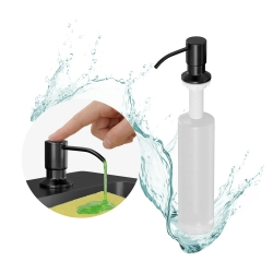 Dozownik płynu do mycia naczyń 300ml czarny...