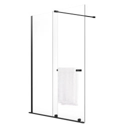 Ścianka prysznicowa walk-in 100x195cm czarna SP041 ERIS SEVANTE