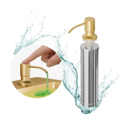 Dozownik płynu do mycia naczyń 250ml złoty...