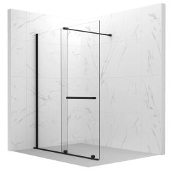 Ścianka prysznicowa walk-in 100x195cm czarna SP041 ERIS SEVANTE