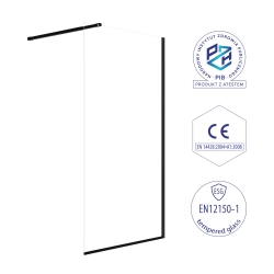 Ścianka prysznicowa walk-in 100x195cm czarna SP28 MAYON SEVANTE