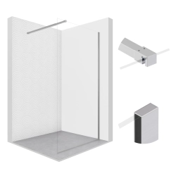 Ścianka prysznicowa walk-in 120x195cm chrom SP22 ETNA SEVANTE
