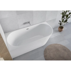 Wanna wolnostojąca owalna lewa z syfonem 160x75x58cm DIONE WW035 SEVANTE