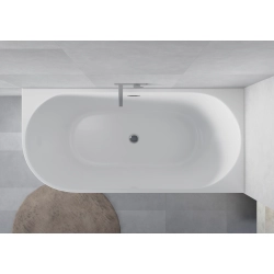 Wanna wolnostojąca owalna prawa z syfonem 160x75x58cm DIONE WW036 SEVANTE