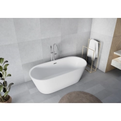 Wanna wolnostojąca owalna z syfonem 160x75x56cm APULIA WW037 SEVANTE
