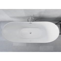 Wanna wolnostojąca owalna z syfonem 180x77x76cm LAGUNA WW020 SEVANTE