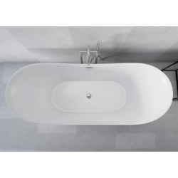 Wanna wolnostojąca owalna z syfonem 180x78x69cm ATOL WW021 SEVANTE