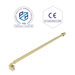 Wspornik do kabiny prostopadły regulowany 77,5-113cm ZŁOTY WS021 SEVANTE