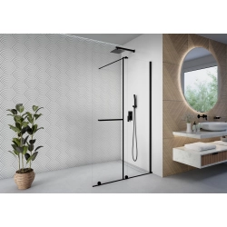 Ścianka prysznicowa walk-in 120x195cm czarna SP042 ERIS SEVANTE