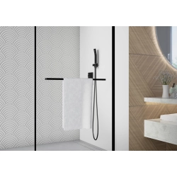 Ścianka prysznicowa walk-in 80x195cm czarna SP006 BROMO SEVANTE