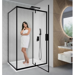 Kabina prysznicowa prostokątna 120x80cm czarna KB171 IBERIS SEVANTE